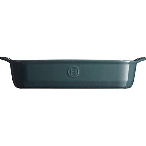  [아마존베스트]Emile Henry France Ovenware Ultime Rectangular Baking Dish, 14.2 x 9.1, Blue Flame