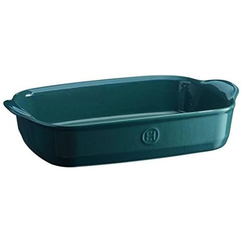  [아마존베스트]Emile Henry France Ovenware Ultime Rectangular Baking Dish, 14.2 x 9.1, Blue Flame