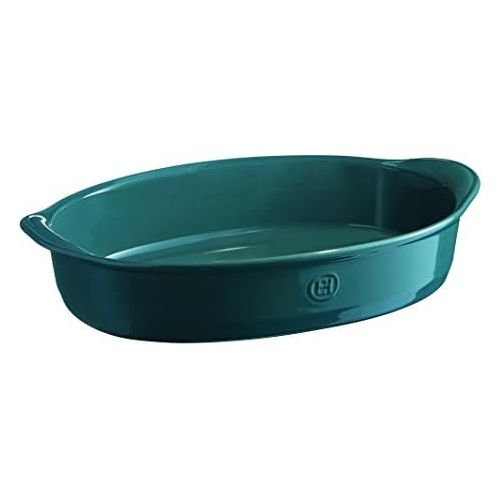  [아마존베스트]Emile Henry Ultime Large Oval Oven Dish, 4 quart, Blue Flame