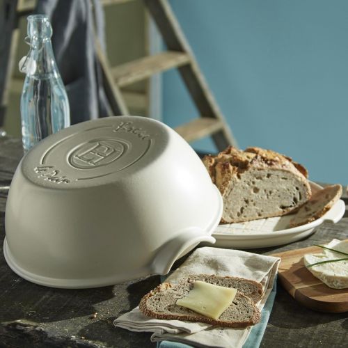  [아마존베스트]Emile Henry EH509507 Ceramic Home Bread Set, 32.5 x 30 x 15 cm, Grand Cru, 32.5 x 30 x 15 cm