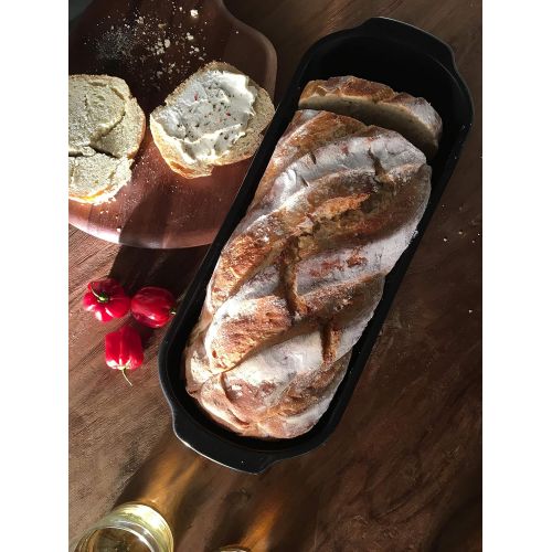  [아마존베스트]Emile Henry EH349503 Ceramic Farmhouse Bread Bakeware, 39.5 x 16.5 x 15 cm