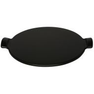 Emile Henry Made in France Flame Top Pizza Stone, Black. Perfect for Pizzas or Breads. In the Oven, On Top of the BBQ. Safe up to 750 degrees F. 100% Natural Clay, Glazed Surface.