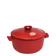 Emile Henry Flame Round Stewpot Dutch Oven, 2.6 Quart, Burgundy