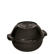 Emile Henry Made In France Bread Pot/ Potato Pot, 9.5, Charcoal