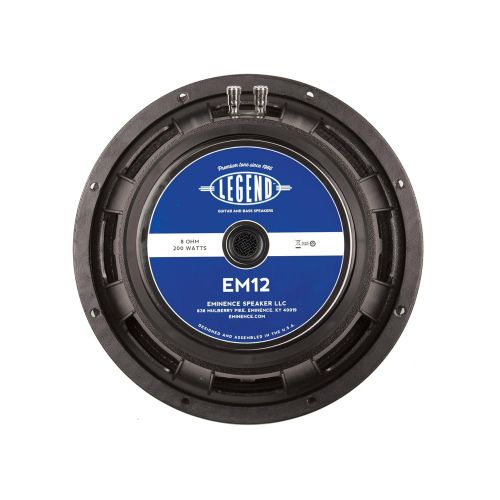  Eminence Legend EM12 12 Lead/Rhythm Guitar Speaker, 200 Watts at 8 Ohms