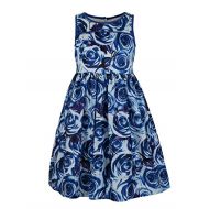 Emma+Riley Emma Riley Girls Satin Floral Party Dress