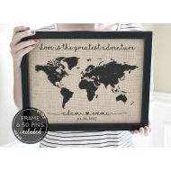 /EmmaAndTheBean Valentines Day Gift for Him Wedding Gifts for Couple Anniversary Gifts Travel Gifts Push Pin Travel Map Wedding Gift for Husband Gift