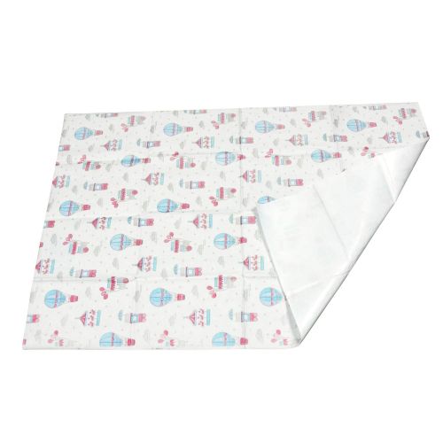  Emmzoe Disposable Sanitary Diaper Changing Table Mat Pads - Germ Protection, Soft, Leakproof - Sea Life (18 x 27 - 25 Pack)