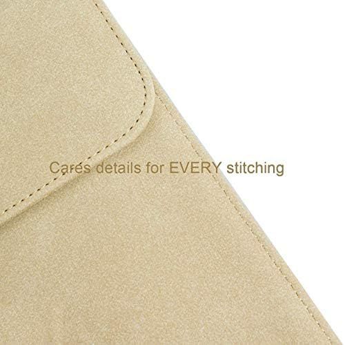  Emoly Leather Kindle Sleeve for Kindle Paperwhite 7 E-Reader - Protective Insert Sleeve Case Cover Bag Fits Kindle Paperwhite 10th Generation 2019 / 9th Generation 2017, Khaki