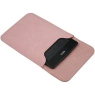 Emoly Leather Kindle Sleeve for Kindle Paperwhite 7 E-Reader - Protective Insert Sleeve Case Cover Bag Fits Kindle Paperwhite 10th Generation 2019 / 9th Generation 2017, Pink