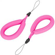 Emoly Waterproof Camera Float, Waterproof Float Strap for Underwater Camera and Waterproof Life Pouch Case for Waterproof Underwater Camera Camcorders Phones (2020,Pink)