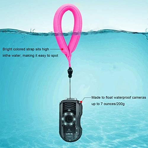  Emoly Waterproof Camera Float, Waterproof Float Strap for Underwater Camera and Waterproof Life Pouch Case for Waterproof Underwater Camera Camcorders Phones (2020,Pink)