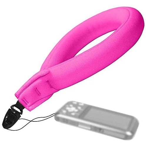  Emoly Waterproof Camera Float, Waterproof Float Strap for Underwater Camera and Waterproof Life Pouch Case for Waterproof Underwater Camera Camcorders Phones (2020,Pink)