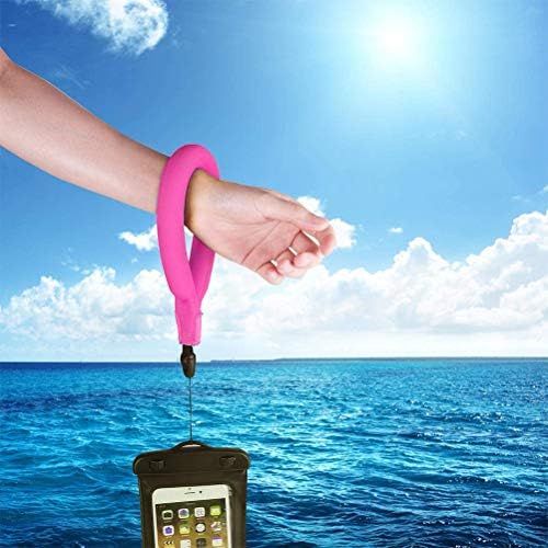  Emoly Waterproof Camera Float, Waterproof Float Strap for Underwater Camera and Waterproof Life Pouch Case for Waterproof Underwater Camera Camcorders Phones (2020,Pink)