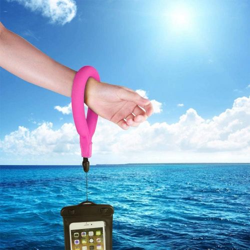  Emoly Waterproof Camera Float, Waterproof Float Strap for Underwater Camera and Waterproof Life Pouch Case for Waterproof Underwater Camera Camcorders Phones (2020,Pink)