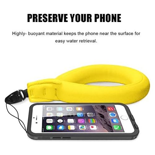  Emoly Waterproof Camera Float, Waterproof Float Strap for Underwater Camera and Waterproof Life Pouch Case for Waterproof Underwater Camera Camcorders Phones (2020,Yellow)