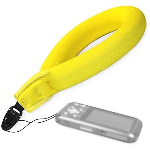  Emoly Waterproof Camera Float, Waterproof Float Strap for Underwater Camera and Waterproof Life Pouch Case for Waterproof Underwater Camera Camcorders Phones (2020,Yellow)