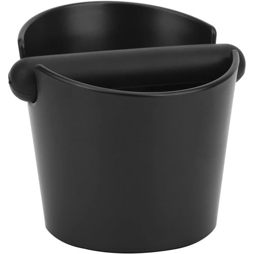  Emoshayoga Coffee Ground Container Coffee Slag Grounds Bucket Durable Large Capacity Coffee Knock Box Premium with Rubber for Coffee Ground for Espresso Machines(Exposure)