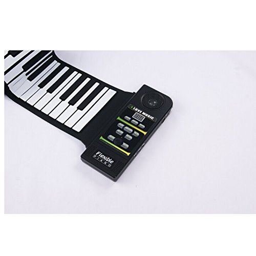  Emperor of Gadgets  Electronic Piano Keyboard  Silicon Flexible Roll up Piano with Loud Speaker and Foot Pedal(88 Key)