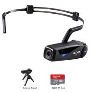 Emperor of Gadgets Ordro EP5 vlogging Camera FHD Wearable Camera,with 8MP Sony SensorWiFi Smart APP Control for Recording,Vlog, Action Sports and Selfie, Come with a Mini Tripod(32GB TF Card) by Emp