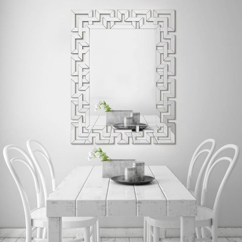  Empire Art Direct Wall-Mounted Modern Mirror 31 in. x 0.79 in. x 40 in. Clear