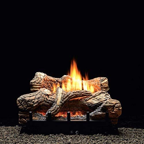  Empire Comfort Systems Empire 24 Inch Flint Hill Gas Log Set With Vent Free Propane Contour Burner - Manual Safety Pilot