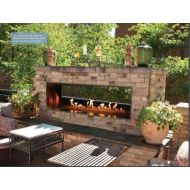 Empire Comfort Systems Carol Rose Outdoor SS See-Through 48 Linear Fireplace - LP