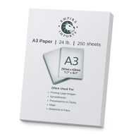 Empire Imports 24 lb. A3 Size Multi-Purpose Paper, Ream, 250 Sheets, White (A324R)