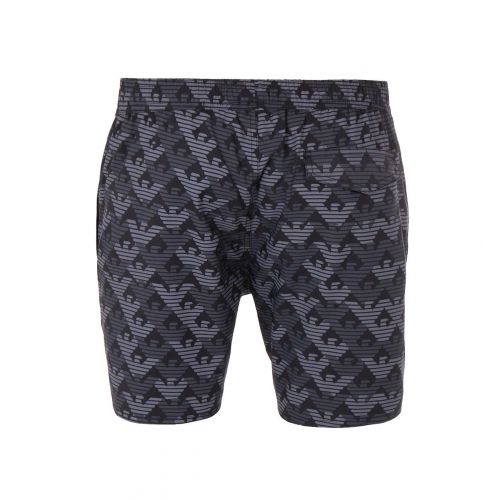  Emporio+Armani Emporio Armani Mens All Over Eagle Mid Length Swim Shorts