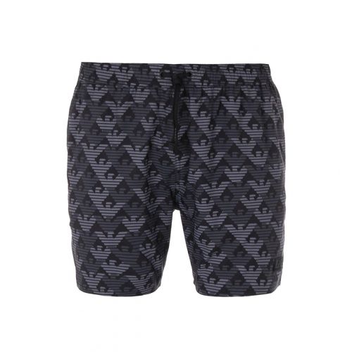  Emporio+Armani Emporio Armani Mens All Over Eagle Mid Length Swim Shorts