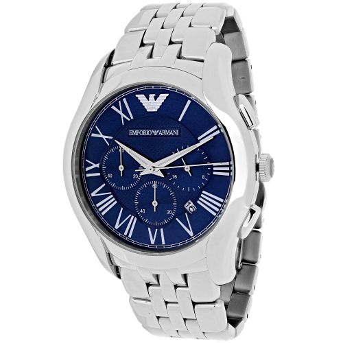  Emporio Armani Mens AR1787 Classic Blue Dial Stainless Steel Watch by Emporio Armani