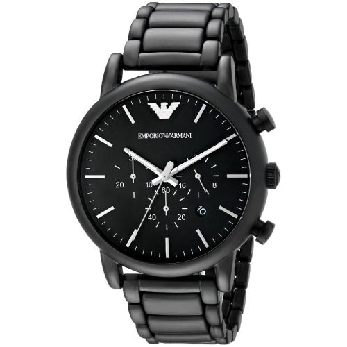  Emporio Armani Mens AR1895 Classic Chronograph Black Stainless Steel Watch by Emporio Armani