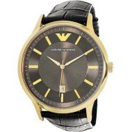 Emporio Armani Mens Renato AR11049 Gold Leather Swiss Parts Quartz Dress Watch by Emporio Armani