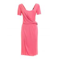 Emporio Armani Light crepe draped pink dress