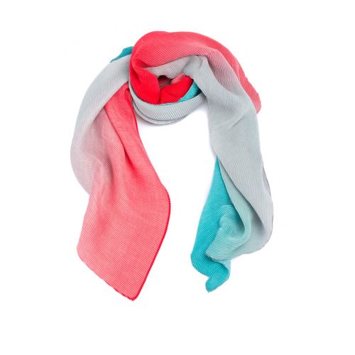  Emporio Armani Multicolour pleated scarf