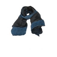 Emporio Armani Pleated two-tone scarf