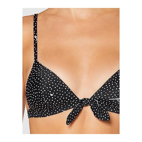  Emporio Armani Women's Standard The Front Pois Padded Triangle and Brazilian Bikini