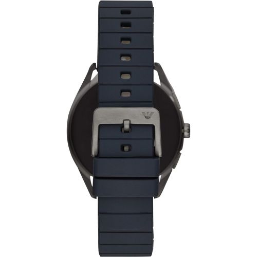  Emporio+Armani Emporio Armani Mens Smartwatch Stainless Steel and Rubber Smart Watch, Color:Blue (Model: ART5008)