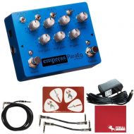 Empress ParaEq with Boost Guitar Effects Pedal with Polish Cloth, Pick Card, Patch Cables, 10 ft Cable, 9V Power Supply