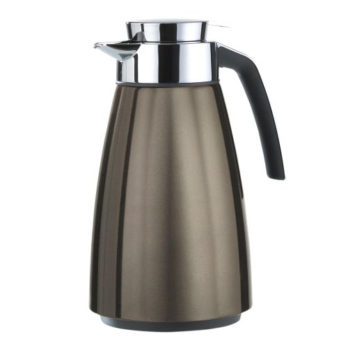  Emsa 513817 Isolierkanne, Edelstahl 1.5 Liter, Aroma Diamond, Quick Tipp Verschluss, Chocolate, Bell