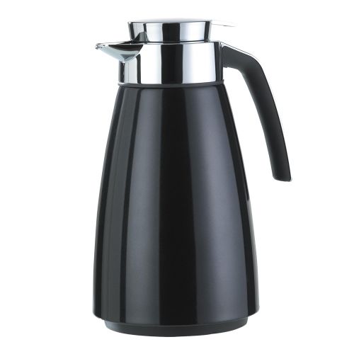  Emsa 513815 Isolierkanne (Edelstahl 1.5 Liter, Aroma Diamond, Quick Tipp Verschluss, Bell) schwarz