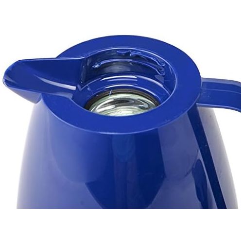  Emsa 505014 Isolierkanne, 1.5 Liter, Quick Tip Verschluss, 100% dicht, Blau, Basic