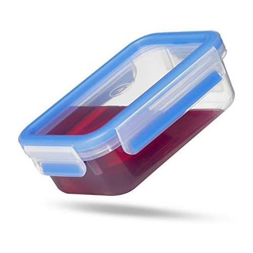  Visit the Emsa Store Emsa 508568 Food Clip & Close, Plastic, Transparent / Blue, assorted sizes, pack of 5 boxes