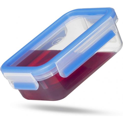  Visit the Emsa Store Emsa 508568 Food Clip & Close, Plastic, Transparent / Blue, assorted sizes, pack of 5 boxes