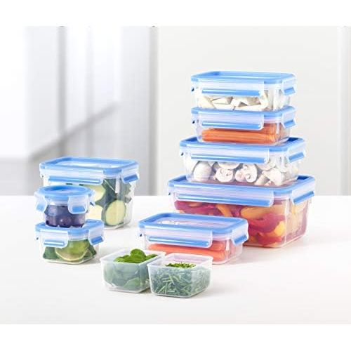  Visit the Emsa Store Emsa Clip & Close 508550 Round Food Storage Container with Lid 0.15 Litres Transparent / Blue