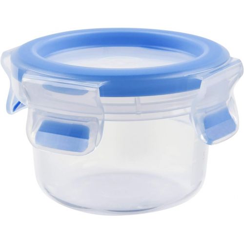  Visit the Emsa Store Emsa Clip & Close 508550 Round Food Storage Container with Lid 0.15 Litres Transparent / Blue