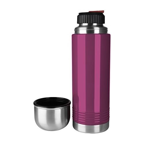  Visit the Emsa Store EMSA 515210 Senator Vacuum Flask, Blueberry Colour