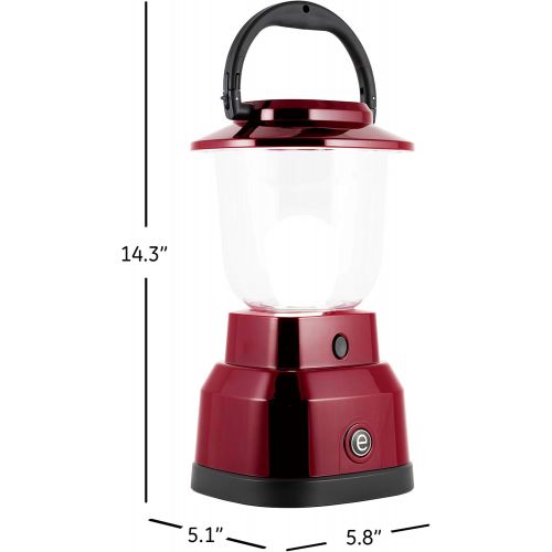  [아마존베스트]Enbrighten LED Lantern Battery Operated, USB Charging, Red Finish, 800 Lumens, 200 Hour Runtime, 3 Light Levels, Ideal for Outdoors, Camping, Hurricane, Storm, Tornado & Emergency,