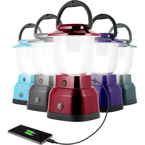  [아마존베스트]Enbrighten LED Lantern Battery Operated, USB Charging, Red Finish, 800 Lumens, 200 Hour Runtime, 3 Light Levels, Ideal for Outdoors, Camping, Hurricane, Storm, Tornado & Emergency,