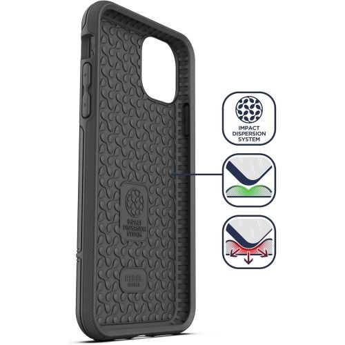  [아마존베스트]Encased iPhone 11 Belt Clip Holster Case (2019 Rebel Armor) Heavy Duty Rugged Full Body Protective Cover with Holder (Black)